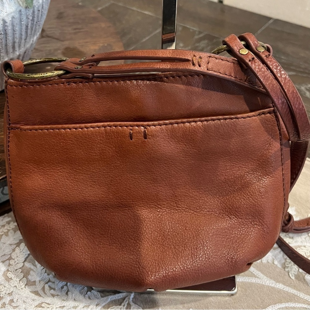 Lucky Brand Jade Leather Hobo Crossbody Bag with Tassel Accent - Picture 5 of 9